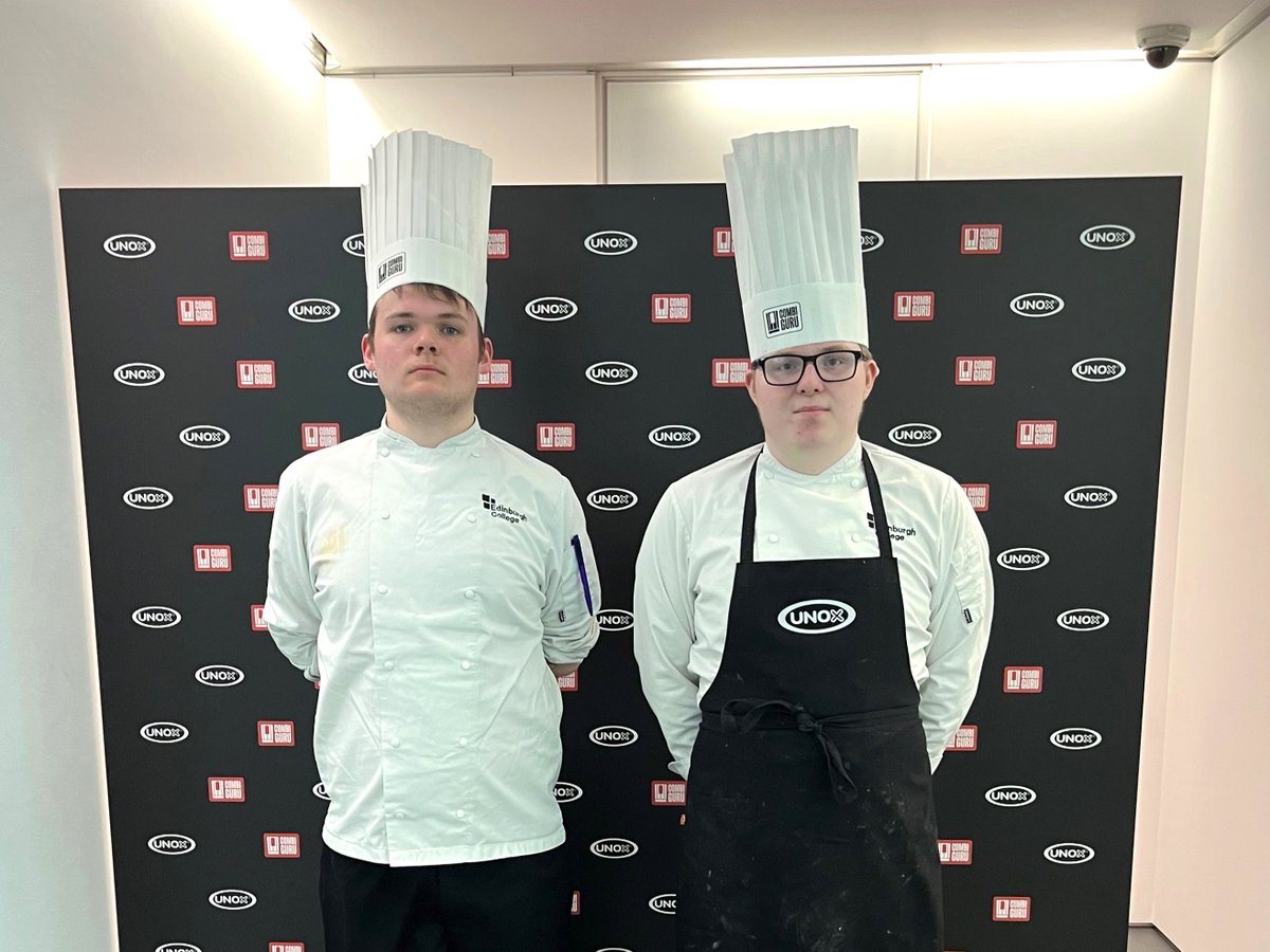 Well done to Professional Cookery students Jamie Quinn and Aiden Izatt who travelled out to Venice this week to compete n the annual Unox CombiGuru Challenge against some of the best student chefs from across the UK. 🇮🇹 👨‍🍳👏

Jamie and Aiden – we’re proud of you both!