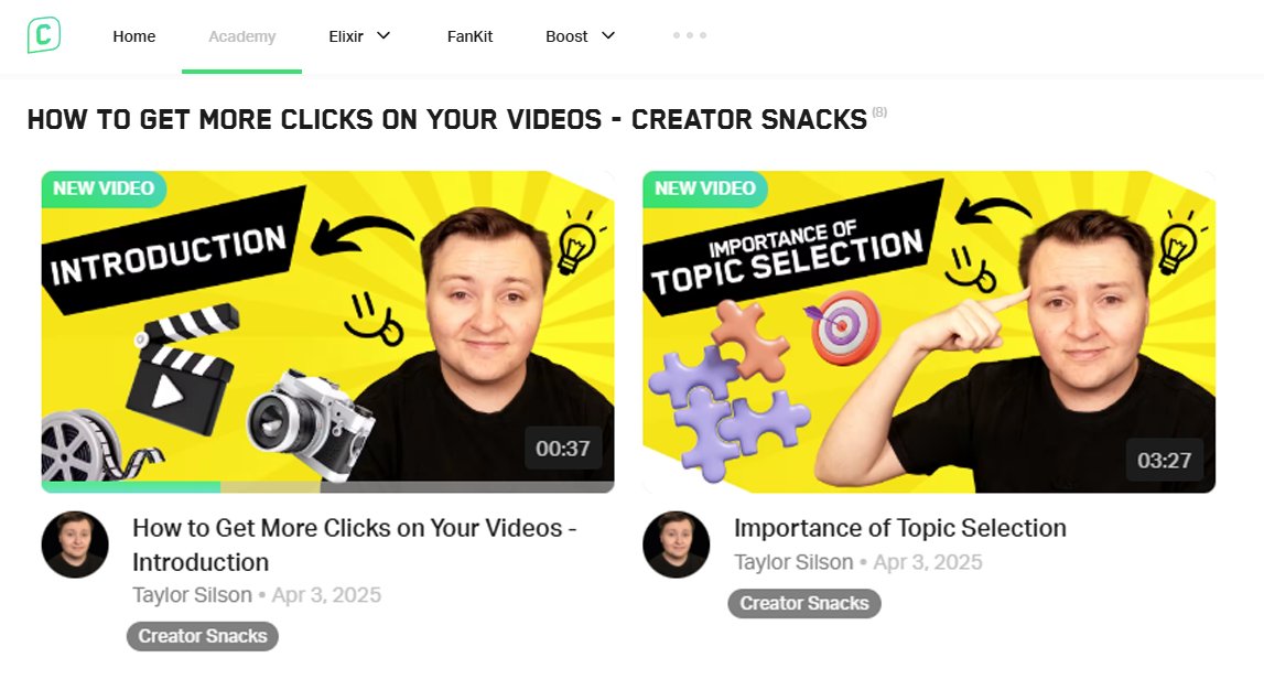 Taziey's tweet image. The BIGGEST announcement of my career so far! 🥳
My @Supercell Creator Academy course is NOW AVAILABLE for every user on supercellcreators.com!
It's an 8-part series, teaching you: How To Get More Clicks On Your Videos! 👆
I hope you all enjoy and I know you'll learn a TON!
