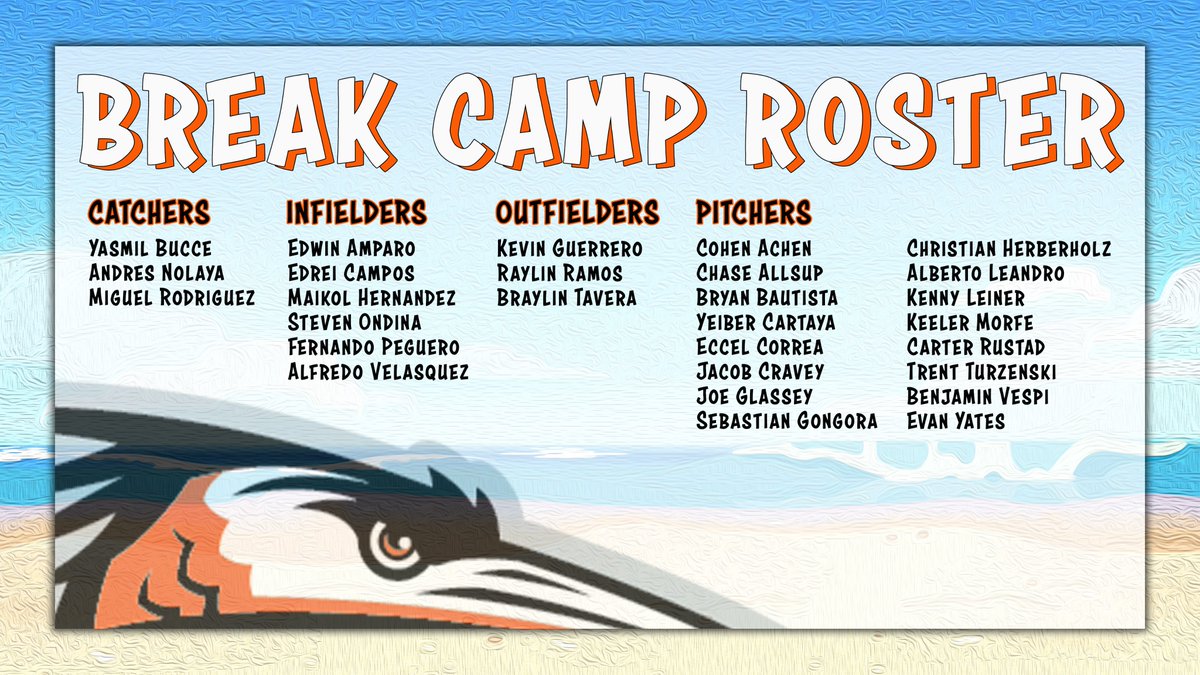 The Delmarva Shorebirds, in conjuntion with the Orioles, are excited to announce our 2025 Break Camp Roster! Learn more about the new wave of Shorebirds 👇

Read More 👉 bit.ly/3RtYgiz

#FlyTogether | #Birdland