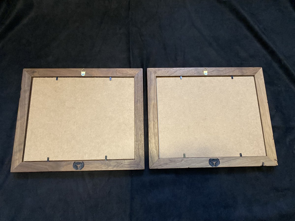 Walnut gun rack backboard and 2 walnut frames done and ready.  Customer should be pretty happy with how they turned out.  😀
#139FractalBurns #fractalart #woodart #CanadaMade #HighVoltage