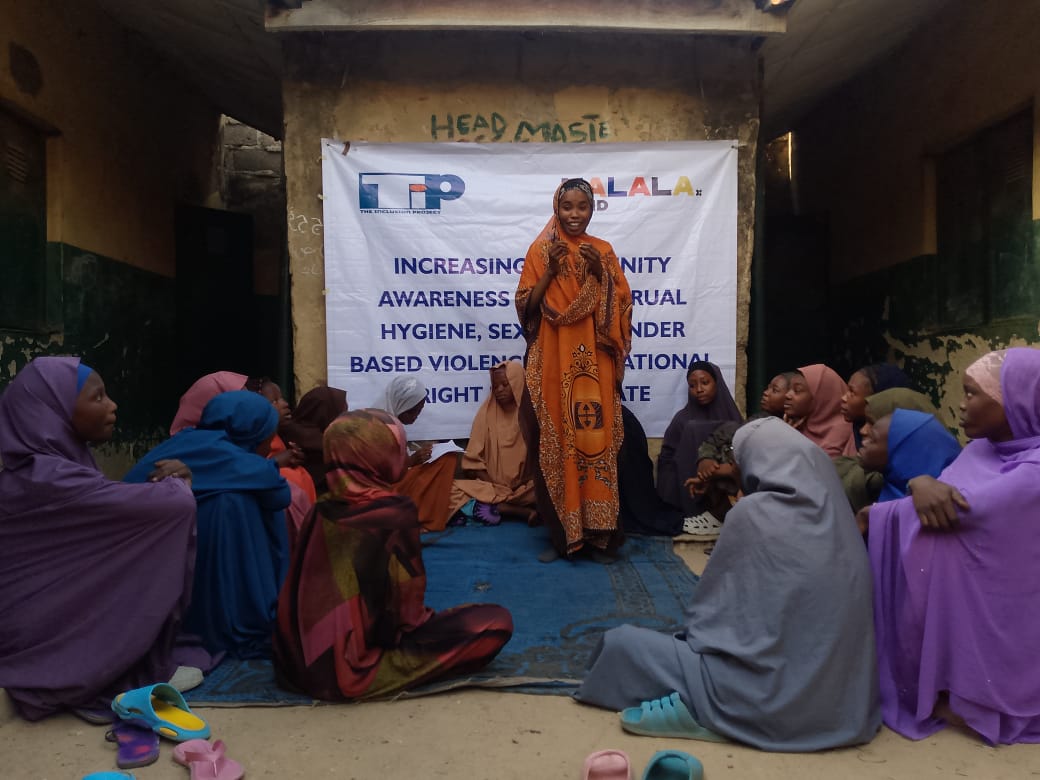 TheinclusionP's tweet image. We have been working tirelessly to empower young girls in Kano with critical knowledge on menstrual hygiene, sexual and gender-based violence (SGBV), and their educational rights with the support from the Malala Fund.
#GirlsEmpowerment #Education #MenstrualHealth #MalalaFund"