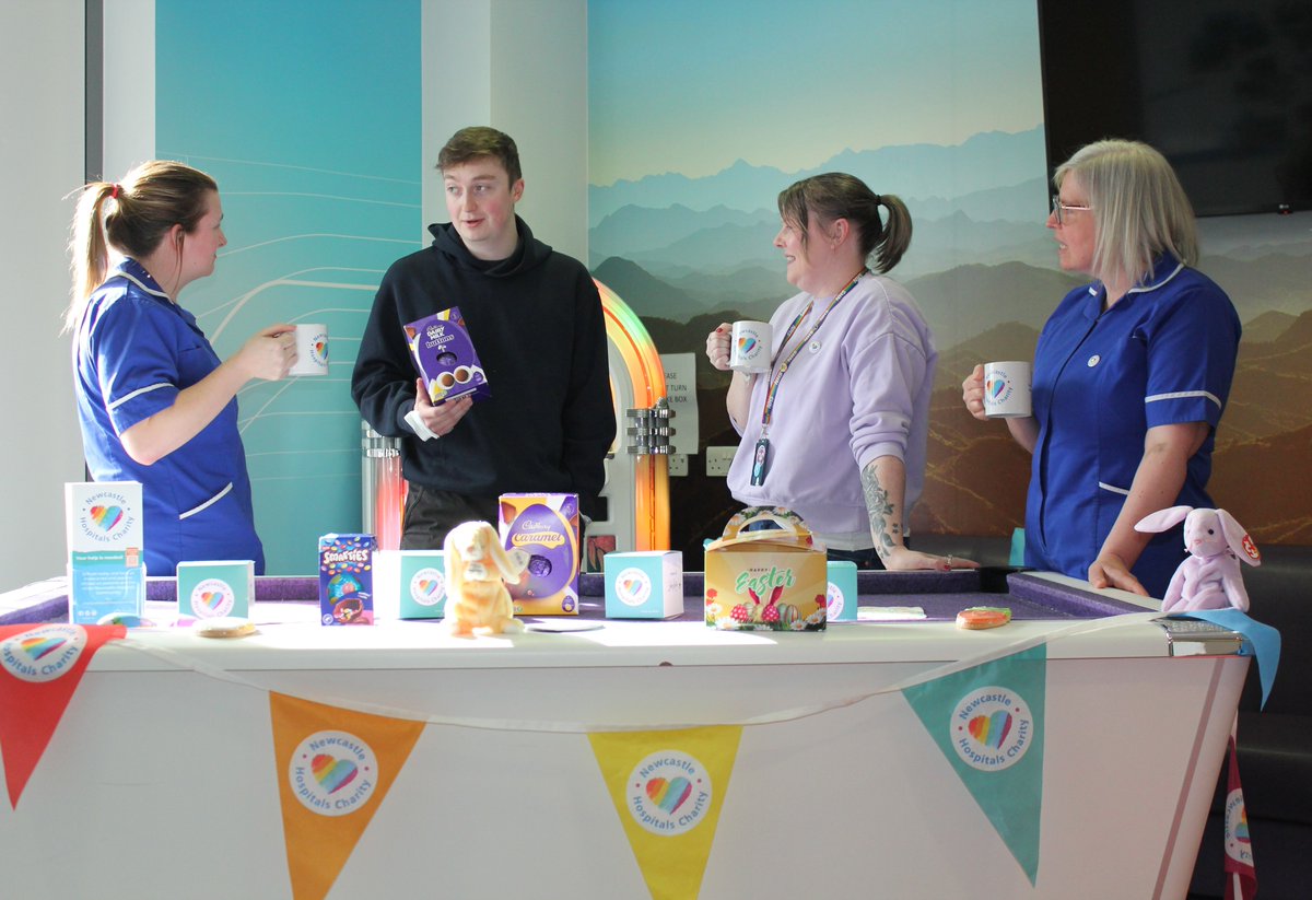 Newcastle Hospitals Charity (@newcastle_nhs) on Twitter photo Fancy winning an Easter treat?
Our joint Easter tombola with <a href="/ChildCancerNTH/">Children's Cancer North</a> is tomorrow (3 April), 10am - 2pm, Medicinema @ RVI.
All funds raised will help to make a real difference to the lives of children with cancer at <a href="/NewcastleHosps/">Newcastle Hospitals</a> and beyond.
Tickets are 3 for £1 Fancy winning an Easter treat?
Our joint Easter tombola with <a href="/ChildCancerNTH/">Children's Cancer North</a> is tomorrow (3 April), 10am - 2pm, Medicinema @ RVI.
All funds raised will help to make a real difference to the lives of children with cancer at <a href="/NewcastleHosps/">Newcastle Hospitals</a> and beyond.
Tickets are 3 for £1