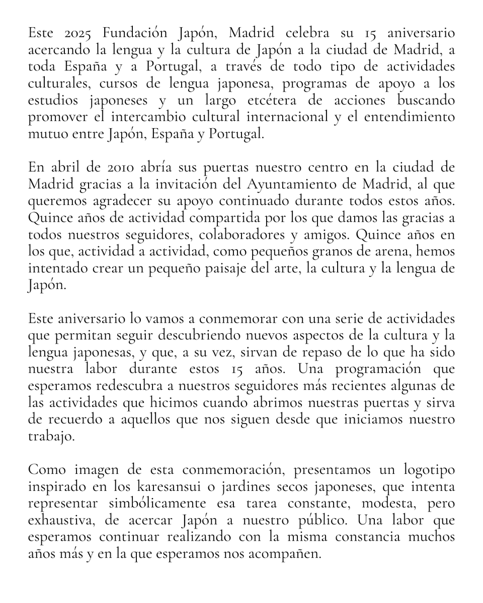 ¡Muchas gracias por estos 15 años juntos!
