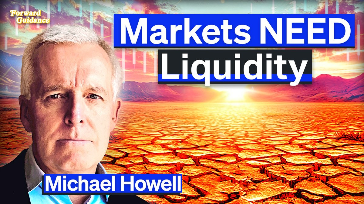 NEW INTERVIEW with Michael Howell! 🔥

We discuss:
📌 The Fed &amp; Treasury’s hidden $6T stimulus running dry
📌 Why we need more liquidity in the financial system
📌 Why the Fed’s QE &amp; duration goals are unrealistic
📌 The dislocation between the 10-year yield and mortgage rates
📌