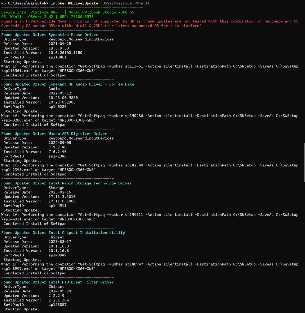 gwblok's tweet image. Do you support @HP devices?  Do you like HPIA but wish you could skip the software and just use #PowerShell?  Do you not care if it&apos;s supported?

If you answered YES, then come see me @MMSMOA when we demo PowerShell management of #Lenovo #Dell &amp;amp; #HP 

 mms2025atmoa.sched.com/event/1uF8n/us…