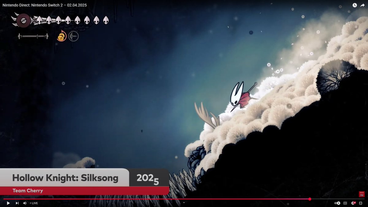 Silksong confirmed for 2025 (and Switch 2) AND a few seconds of new footage???? WE'RE FINALLY GETTING SOMETHING FNJDSHFJDGKBDKBGDBFG