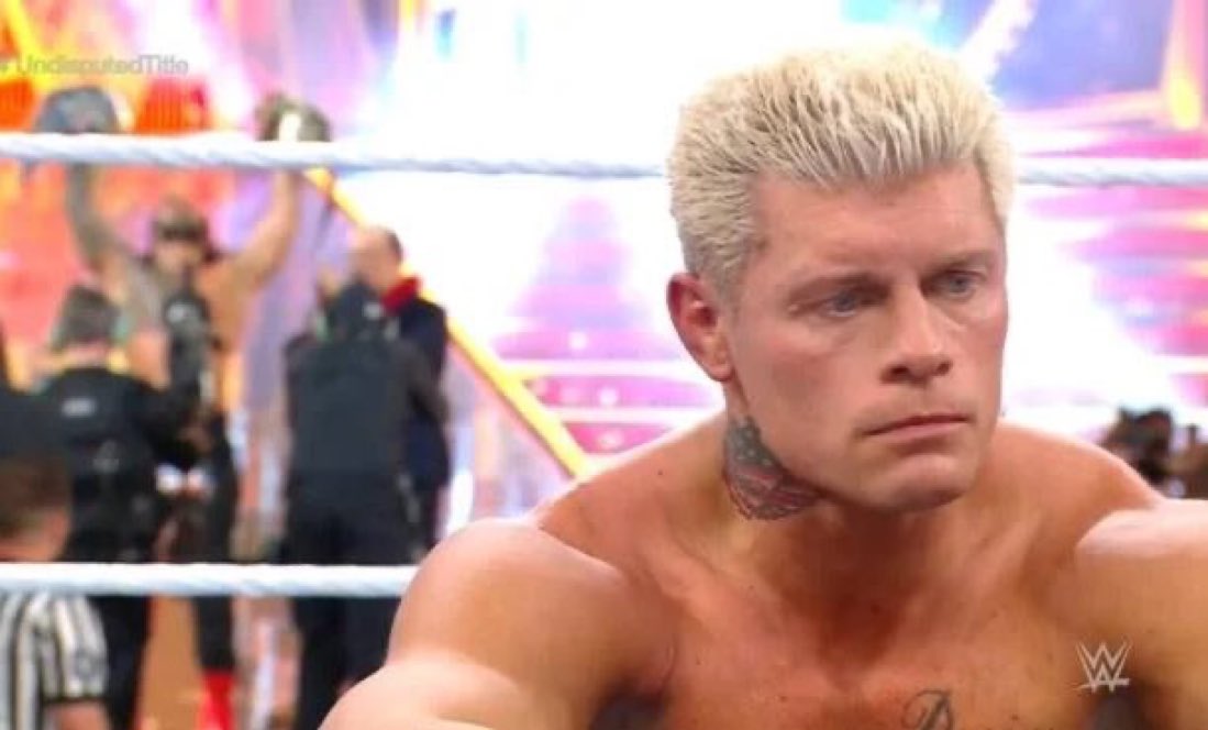 WrestleOps's tweet image. 2 years ago today, Roman Reigns defeated Cody Rhodes at #WrestleMania 39.