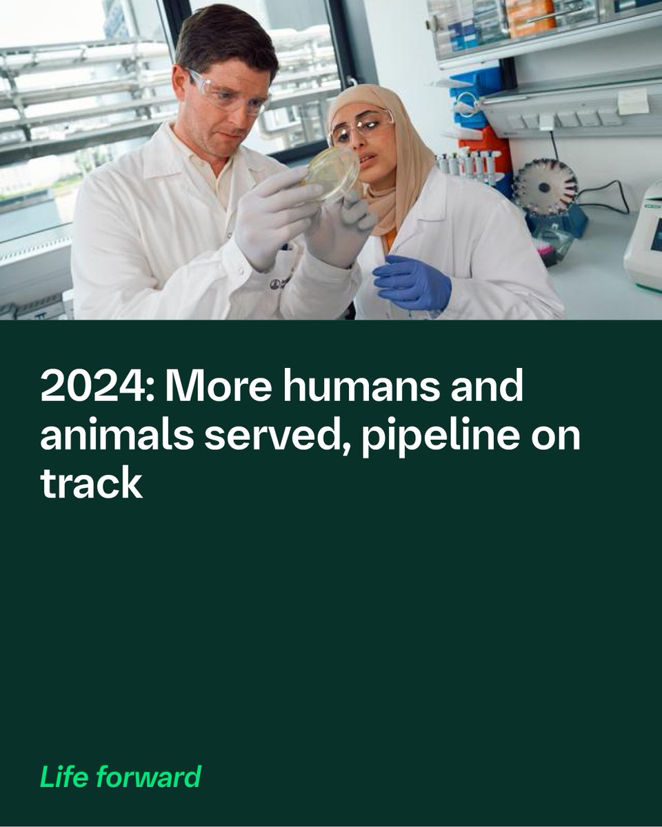 #PRESS: In 2024, we
👉 invested EUR 6.2 billion in R&amp;D
👉 helped more than 66 million patients
👉 further advanced our sustainability efforts
👉 kept working on breakthrough solutions that improve lives of humans &amp; animals. Check it out ➡️ bit.ly/4cf5Rv3