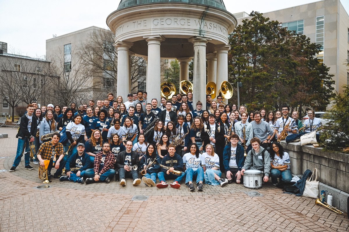 Thanks to community support, financial barriers never stand in the way of students joining GW Bands. This #GWGivingDay, help us continue this tradition—every contribution makes an impact! #RaiseHigh 

give.gwu.edu/gw-giving-day-…

Select "GWU Bands" as your Fund Choice