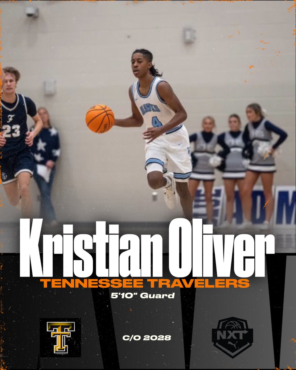 Tennessee Travelers 2028 (@tntravelers2028) on Twitter photo @ kristianoliver_3 is NXT. Welcome to the <a href="/NxtProHoops/">NXTPRO Hoops</a> circuit. Kristian Oliver is a sniper. As good of a perimeter scorer that you can find. Gritty on the defensive end as well. #letthedogseat <a href="/tntravelers5sp/">@TNTravelers5SP</a> @tnbasketballacademy <a href="/tntravelers2028/">Tennessee Travelers 2028</a> <a href="/PRO16League/">PRO16/NXTPRO League</a> <a href="/PUMAHoops/">PUMA Basketball</a> @ kristianoliver_3 is NXT. Welcome to the <a href="/NxtProHoops/">NXTPRO Hoops</a> circuit. Kristian Oliver is a sniper. As good of a perimeter scorer that you can find. Gritty on the defensive end as well. #letthedogseat <a href="/tntravelers5sp/">@TNTravelers5SP</a> @tnbasketballacademy <a href="/tntravelers2028/">Tennessee Travelers 2028</a> <a href="/PRO16League/">PRO16/NXTPRO League</a> <a href="/PUMAHoops/">PUMA Basketball</a>