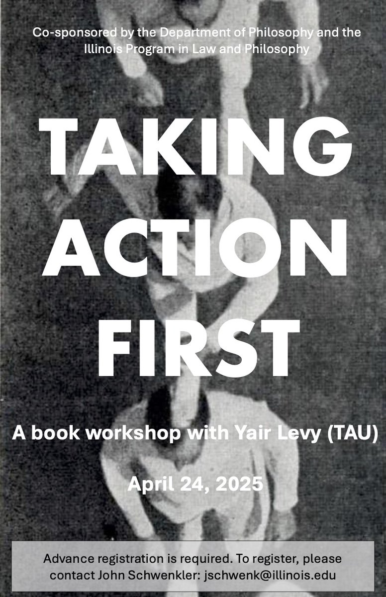 John Schwenkler (@johnschwenkler) on Twitter photo I'm excited to be hosting two book workshops later this month, one with Yair Levy and the other with Todd Cronan, Walter Benn Michaels, and Lisa Siraganian. If you are interested in attending, let me know. cc:<a href="/IllinoisPhil/">University of Illinois Department of Philosophy</a> I'm excited to be hosting two book workshops later this month, one with Yair Levy and the other with Todd Cronan, Walter Benn Michaels, and Lisa Siraganian. If you are interested in attending, let me know. cc:<a href="/IllinoisPhil/">University of Illinois Department of Philosophy</a>
