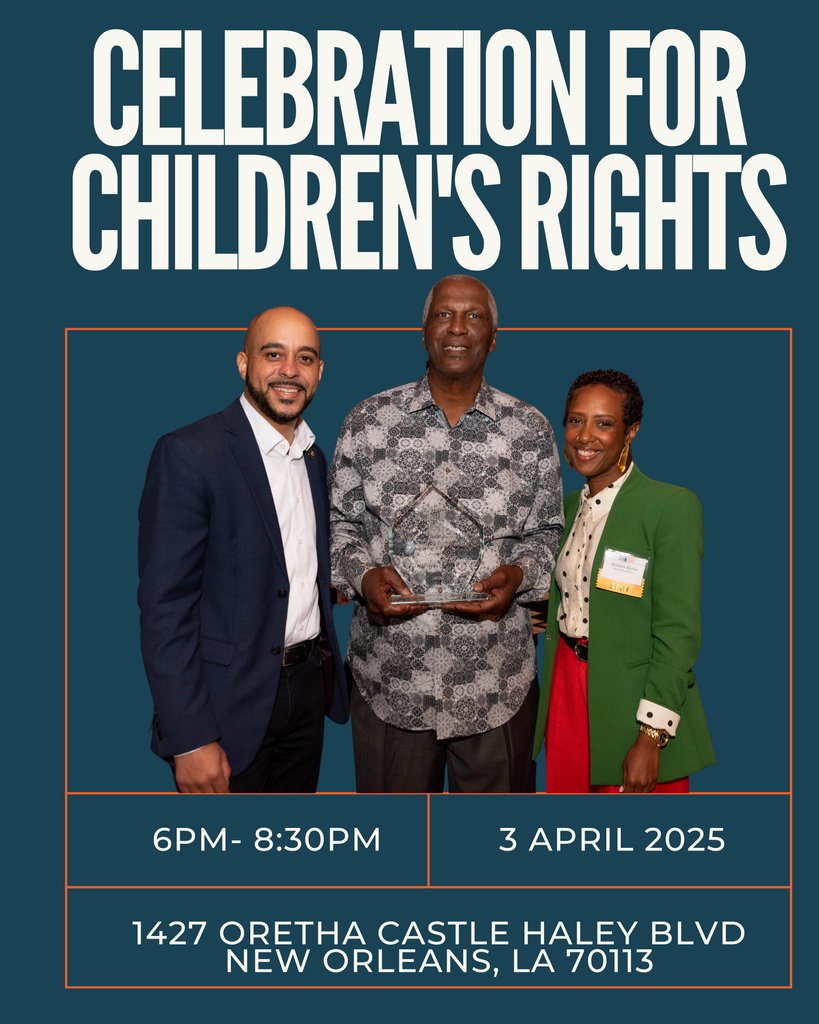 LAKidsRights's tweet image. Tomorrow join us for a cocktail reception as we celebrate our successes and honor our Pascal Calogero Champion of Justice awardee for 2025: Dominque Jones-Johnson, the Founder &amp;amp; Executive Director of Daughters Beyond Incarceration.

RSVP: lakidsrights.org/celebration-fo…