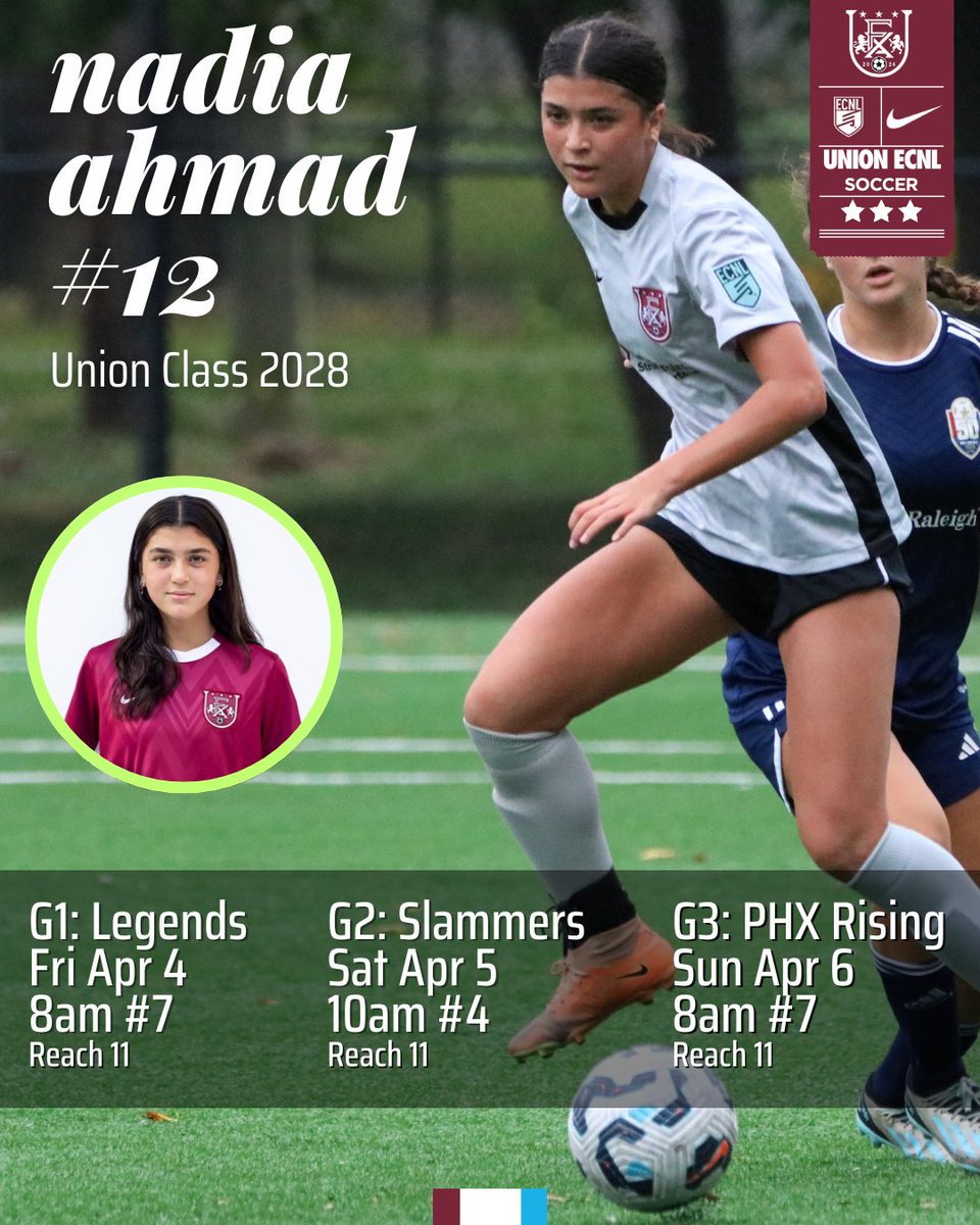 Schedule for #ECNLPHX 🏜️🌵

<a href="/UnionECNL/">Union ECNL Girls Recruiting</a> <a href="/ecnl09/">Union 09 ECNL</a> <a href="/PrepSoccer/">Prep Soccer ⚽️</a> <a href="/ImYouthSoccer/">ECNL/GA/Recruiting/College Soccer</a> <a href="/TopDrawerSoccer/">TopDrawerSoccer</a> <a href="/ECNLMidNorth/">ECNL Mid Atlantic & North Atlantic</a> <a href="/ECNLgirls/">ECNL Girls</a> <a href="/ffxvaunion/">Fairfax VA Union ECNL</a>