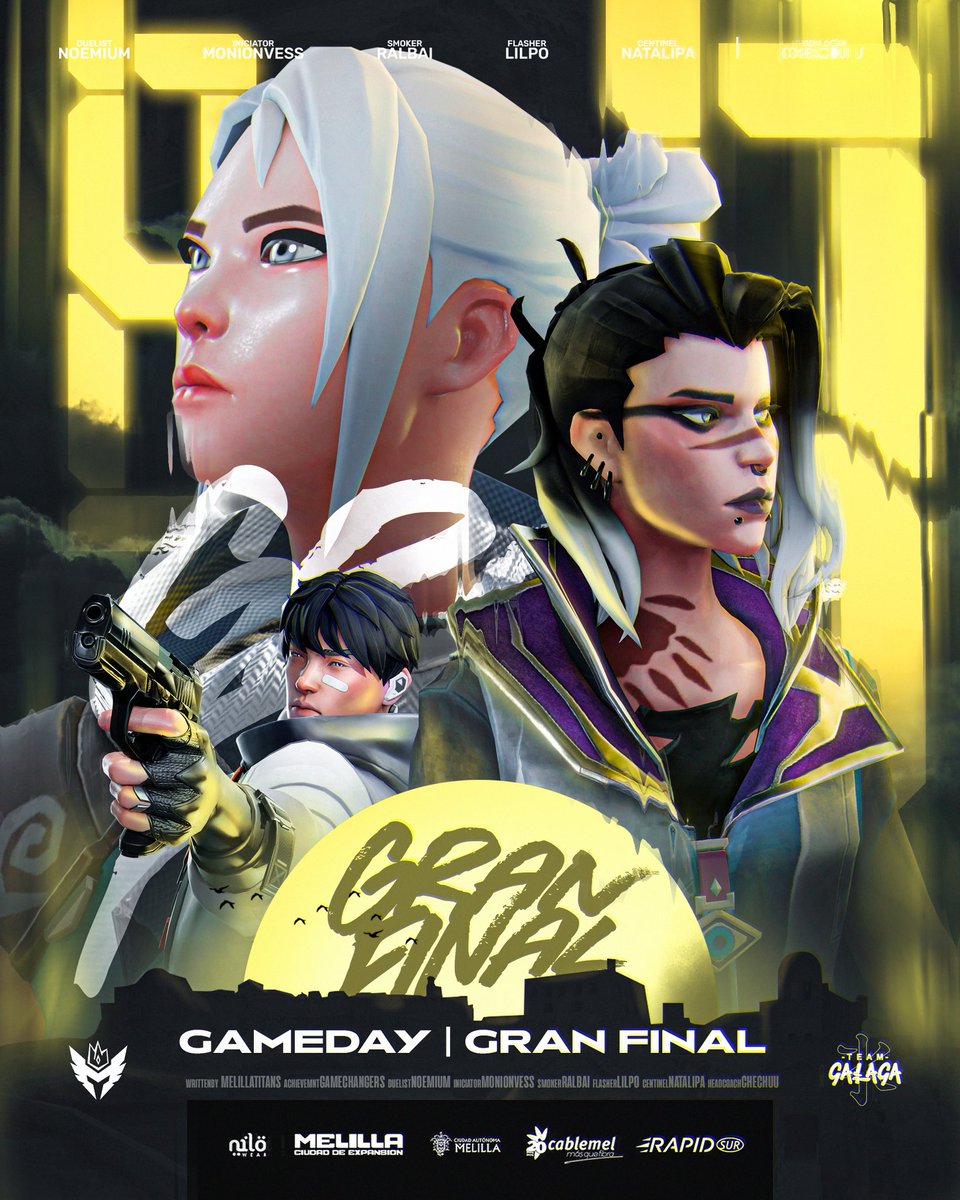 Melilla Titans (@melillatitans) on Twitter photo Se nos da bien eso de echar a reyes de sus tronos. Hoy comenzará una nueva dinastía en la Liga Radiante Female.
🏆 Gran Final de Play Offs - Liga Radiante Female
🆚 <a href="/TeamGalaga/">Team Galaga</a> Kitsune
⏰ 18:00 CET
📺 melillatitans (Twitch)
#MelillaGalaga || #MelillaDestinoDeInversion Se nos da bien eso de echar a reyes de sus tronos. Hoy comenzará una nueva dinastía en la Liga Radiante Female.
🏆 Gran Final de Play Offs - Liga Radiante Female
🆚 <a href="/TeamGalaga/">Team Galaga</a> Kitsune
⏰ 18:00 CET
📺 melillatitans (Twitch)
#MelillaGalaga || #MelillaDestinoDeInversion