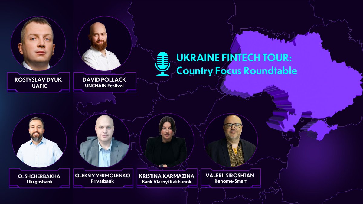 🚀 Join us for the UNCHAIN CEE Fintech Tour on April 3rd! Featuring fintech leaders: Valerii Siroshtan, Oleksandr Shcherbakha, Oleksiy Yermolenko, Kristina Karmazina, David Pollack, and Rostyslav Dyuk! 🎥✨ #Fintech #Innovation