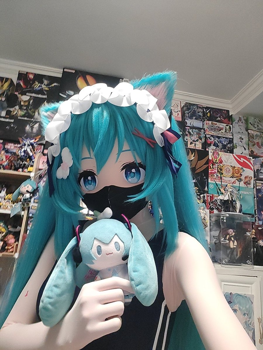 和猫猫结婚吧，后面的都是嫁妆~
#kigurumi 
#初音未来
#手办