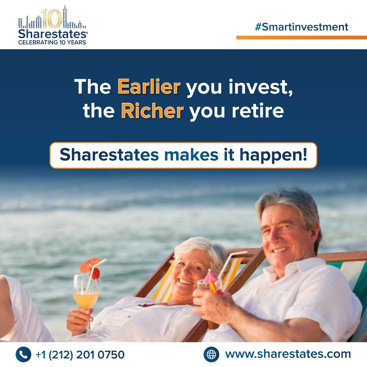 The earlier you invest, the richer you retire!
Don’t wait, your financial freedom starts now!
Start now. Grow more. Retire rich.
Visit us: sharestates.com/individual-inv…
Contact us: +1 212-201-0750
#Sharestates #RealEstateWealth