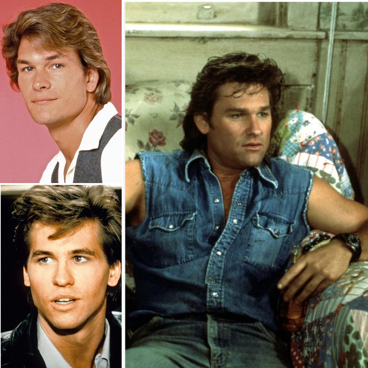 HellyS's tweet photo. With Patrick Swayze and Val Kilmer gone, we must protect Kurt Russell at all costs https://t.co/Inbc3IDh4P