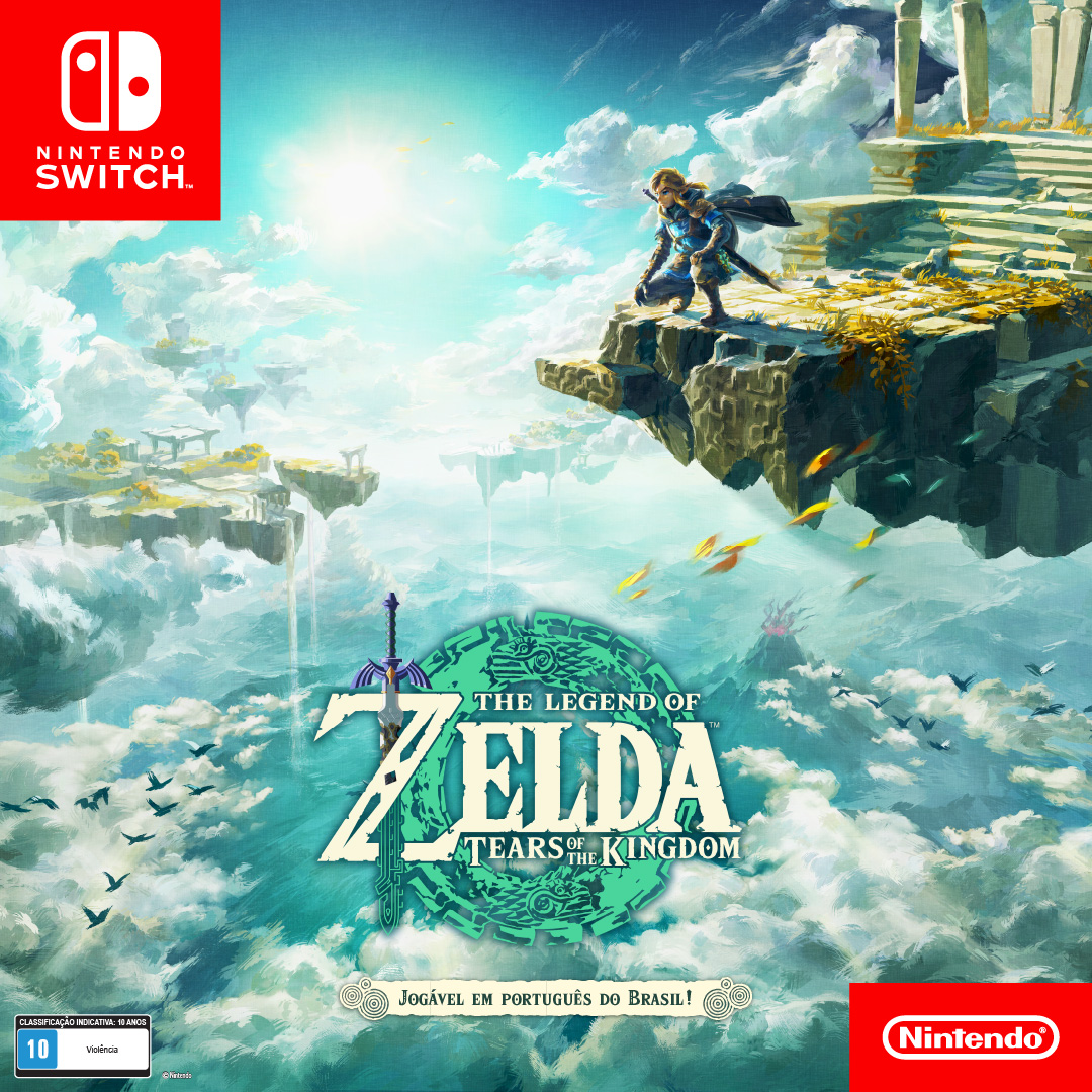 É do Brasil! Zelda Breath of the Wild e Tears of The Kingdom serão localizados em PT-BR