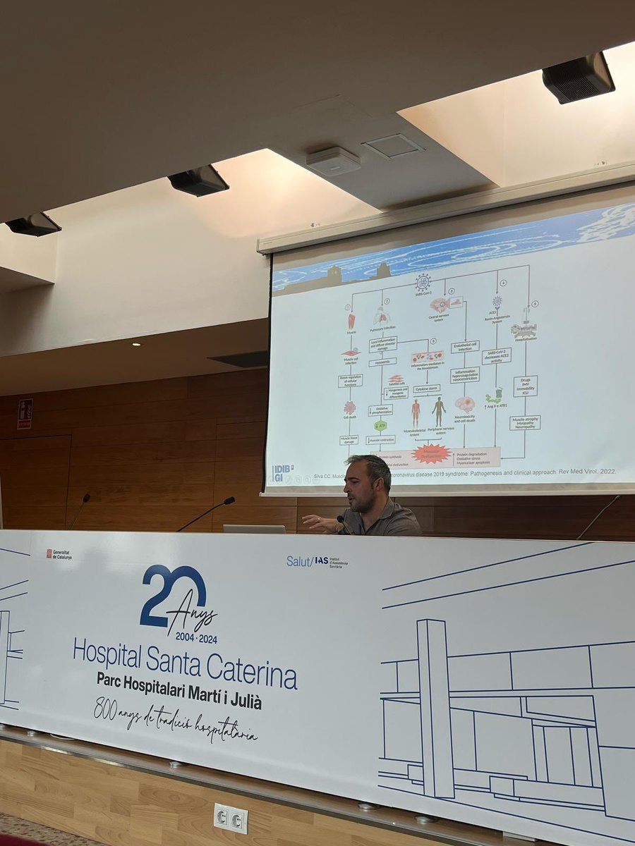 Avui en <a href="/gerardmuoz/">gerard muñoz</a> del servei <a href="/PneumoGi/">PneumologiaGirona_ICS_IAS</a> ens ha presentat “Unveiling the Physiological Benefits of a Structured Pulmonary Rehabilitation Program” dins unes sessions organitzades per <a href="/idibgi/">IDIBGI Institut d'Investigació Biomèdica de Girona</a> a l’hospital Santa Caterina d’<a href="/iasgirona/">Institut d’Assistència Sanitària</a>