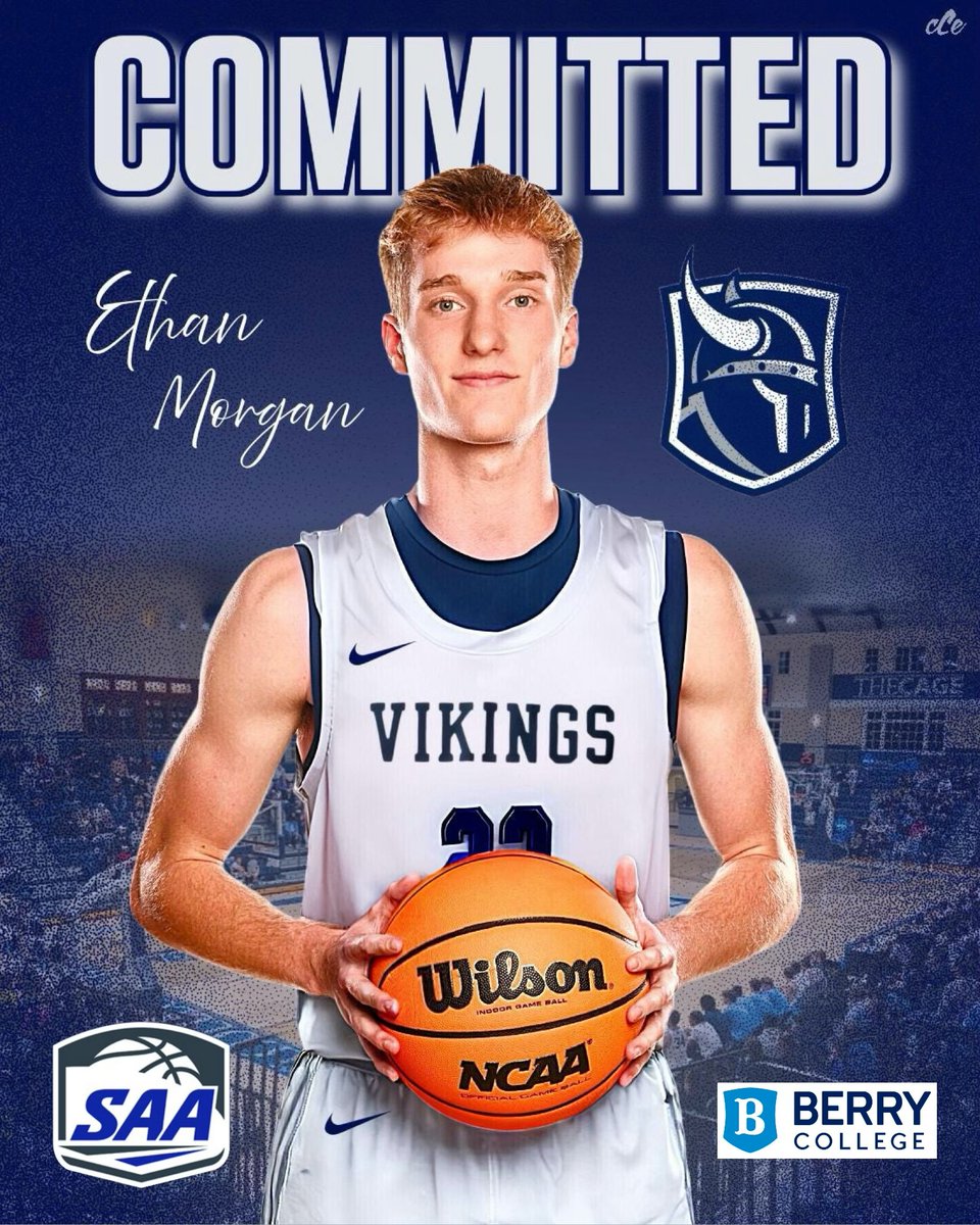 Ethan Morgan (@ethanmorgan25) on Twitter photo Excited to announce my commitment to Berry College. Go Vikings! 🔵⚪️ <a href="/BerryMBB_/">Berry Men's Basketball</a> #committed #AGTG Excited to announce my commitment to Berry College. Go Vikings! 🔵⚪️ <a href="/BerryMBB_/">Berry Men's Basketball</a> #committed #AGTG