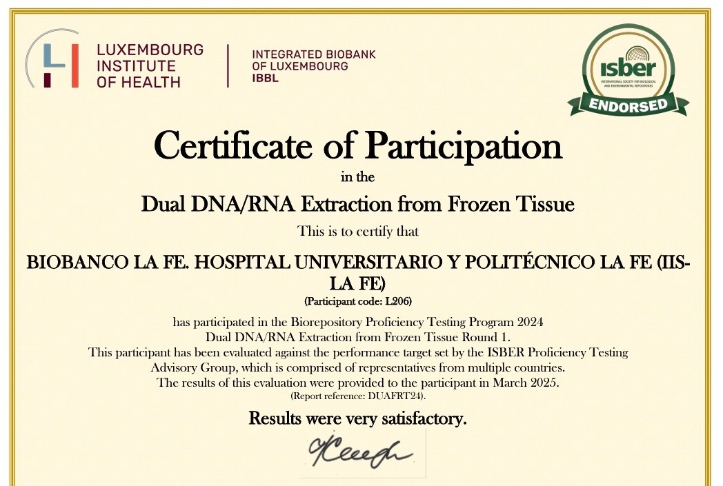 📣 NUEVA VALIDACIÓN EXTERNA‼️ #Internacionalización🌐

✅️ Dual #DNA/#RNA 🧬 extraction from #FrozenTissue🧠

🏆Resultado: muy satisfactorio👌

SEGUIMOS‼️
