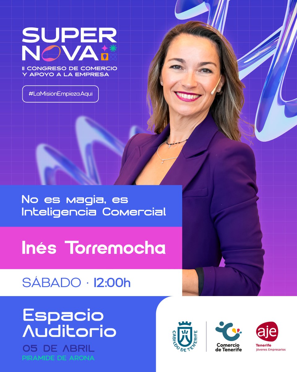 💥¡Actualizamos los horarios del Espacio Auditorio!

🎟️ ¡Consigue tu entrada GRATIS! 👉 congresosupernova.com