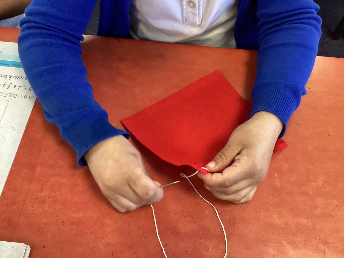 Wish us luck! Year 2 have made a start on their sewing project - we’re making Easter pouches 🐣 Look at the concentration on that face! #RPSYR2