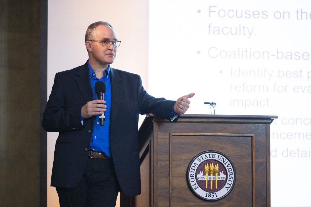 FSU Research (@fsuresearch) on Twitter photo Thank you to <a href="/OregonState/">Oregon State University</a> Professor Rich G. Carter for sharing your insight on Promotion & Tenure – Innovation & Entrepreneurship at <a href="/FloridaState/">Florida State University</a>!
“Dr. Rich Carter is a true partner,” said Vice President for Research Stacey S. Patterson <a href="/stacey_sspatter/">Stacey Patterson</a>. “He is a national Thank you to <a href="/OregonState/">Oregon State University</a> Professor Rich G. Carter for sharing your insight on Promotion & Tenure – Innovation & Entrepreneurship at <a href="/FloridaState/">Florida State University</a>!
“Dr. Rich Carter is a true partner,” said Vice President for Research Stacey S. Patterson <a href="/stacey_sspatter/">Stacey Patterson</a>. “He is a national