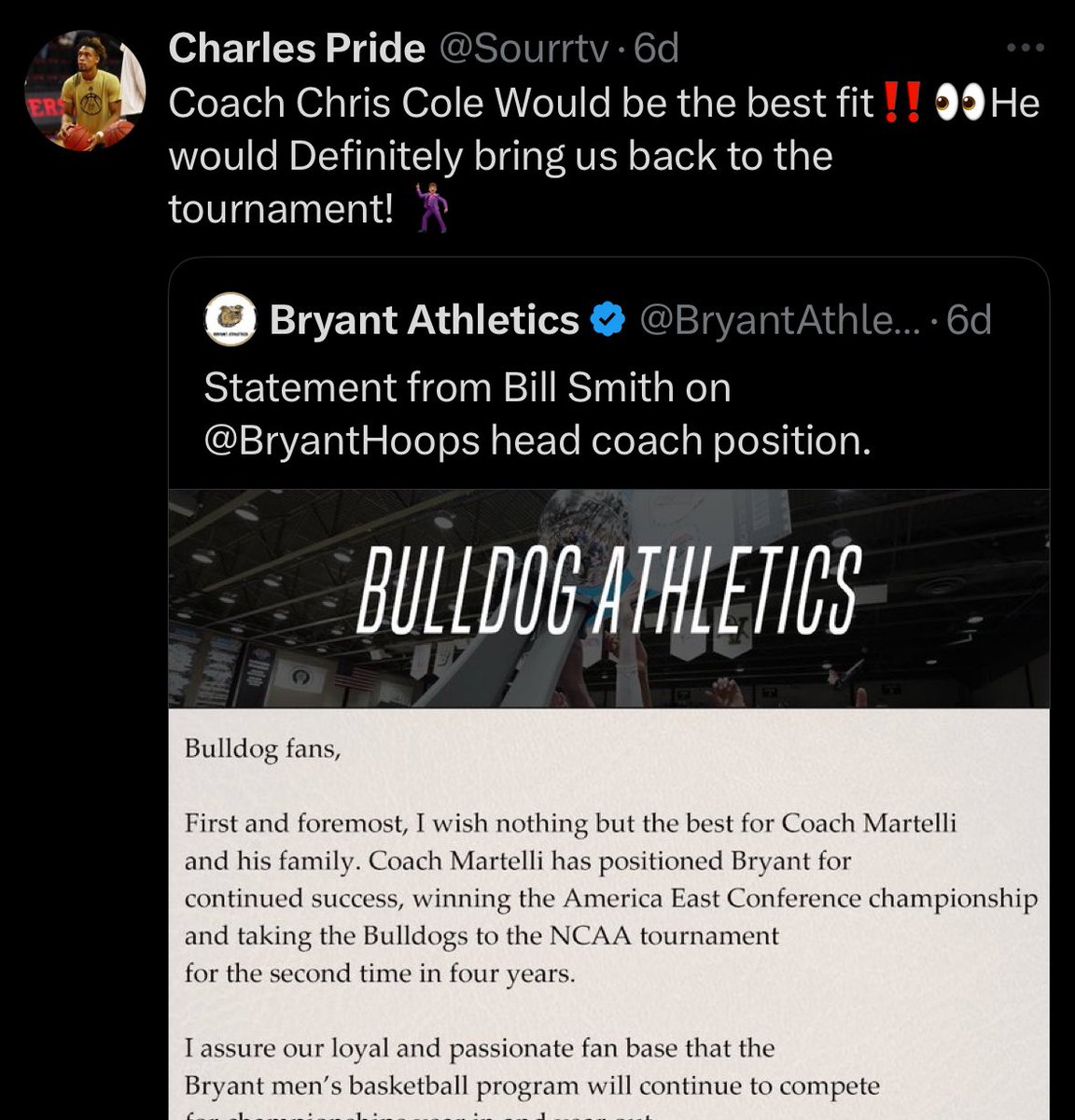 BarstoolBryant's tweet image. LISTEN TO THE PLAYERS 🗣️ @BryantHoops @BryantAthletics