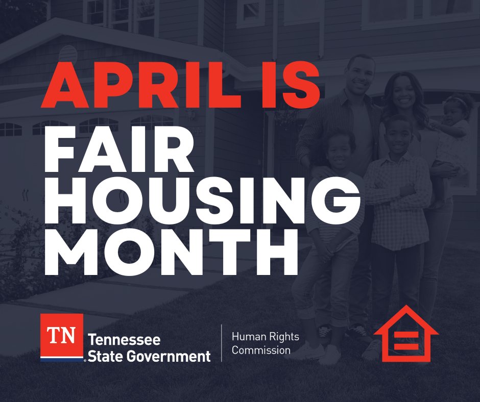 Happy Fair Housing Month!! This month we celebrate  the passing of the Fair Housing Act, which prohibits discrimination in the sale, rental, or financing of housing. At THRC, we work to safeguard Tennesseans from housing discrimination.

#fairhousingmonth