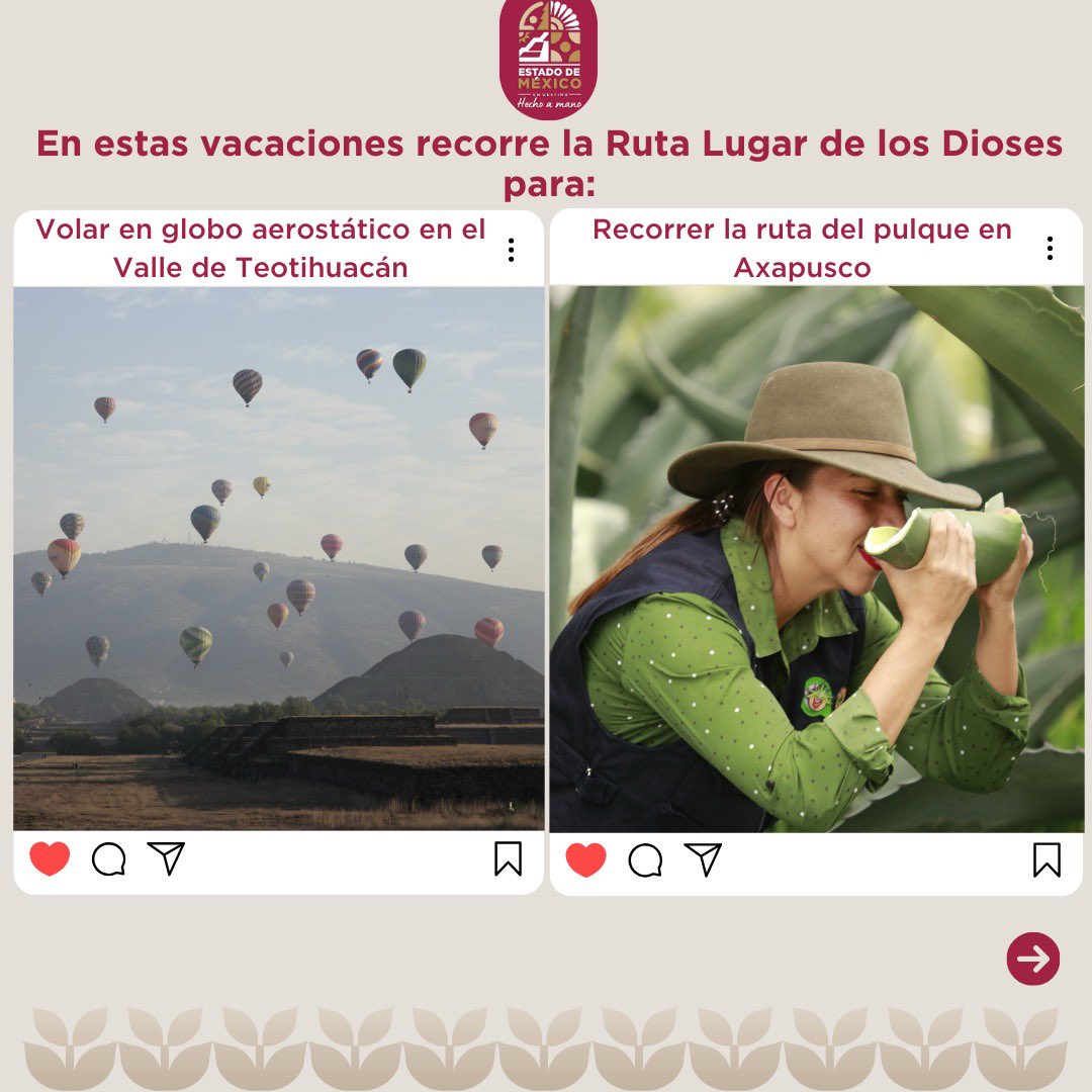 EdomexTurismo's tweet photo. En vacaciones de #SemanaSanta vete de ruta por el #EstadoDeMéxico. Descubre lo que tiene para ti el Lugar de los Dioses: aventura, gastronomía, cultura y más. #UnDestinoHechoAMano #ElPoderDeServir https://t.co/Txo0qjIW1R