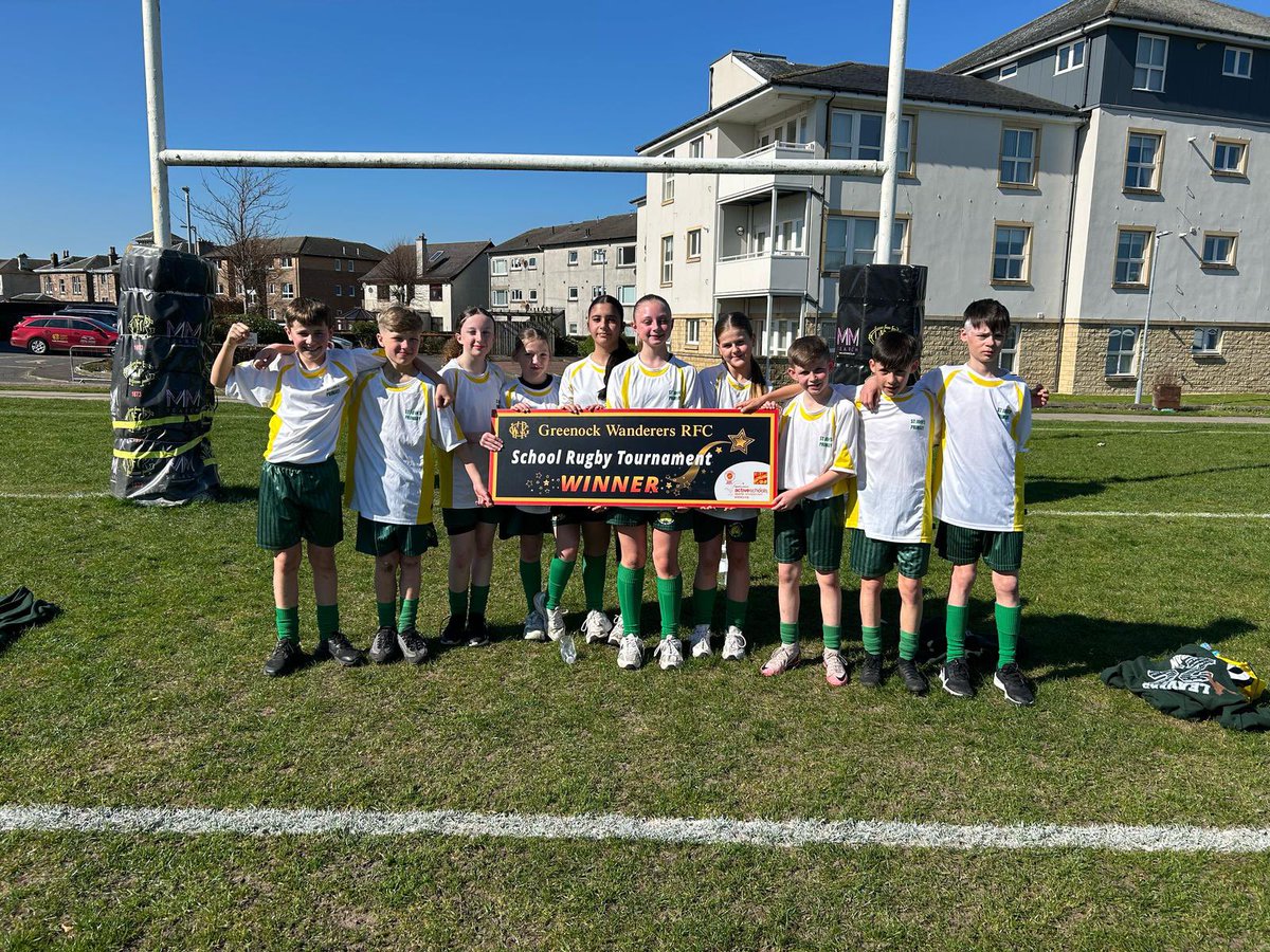 Clare Nicholson (@clare_rugby_do) on Twitter photo What a fabulous day at <a href="/GWRFC_Official/">Greenock Wanderers RFC</a> primary 7 rugby festival today ππΌπ
<a href="/KingsOakSchool/">King's Oak Primary School</a> <a href="/AileymillPS/">AileymillPS</a> <a href="/StMarysPS14/">Saint Maryβs Primary</a> <a href="/StPatricksPS15/">St Patrick's Primary</a> <a href="/StJohnsPG/">St John's Primary</a> <a href="/Ardgowanpr/">Ardgowan Primary</a> <a href="/WhinhillPS/">Whinhill Primary School</a> <a href="/SMPG1964/">St Michael's Primary</a> What a fabulous day at <a href="/GWRFC_Official/">Greenock Wanderers RFC</a> primary 7 rugby festival today ππΌπ
<a href="/KingsOakSchool/">King's Oak Primary School</a> <a href="/AileymillPS/">AileymillPS</a> <a href="/StMarysPS14/">Saint Maryβs Primary</a> <a href="/StPatricksPS15/">St Patrick's Primary</a> <a href="/StJohnsPG/">St John's Primary</a> <a href="/Ardgowanpr/">Ardgowan Primary</a> <a href="/WhinhillPS/">Whinhill Primary School</a> <a href="/SMPG1964/">St Michael's Primary</a>