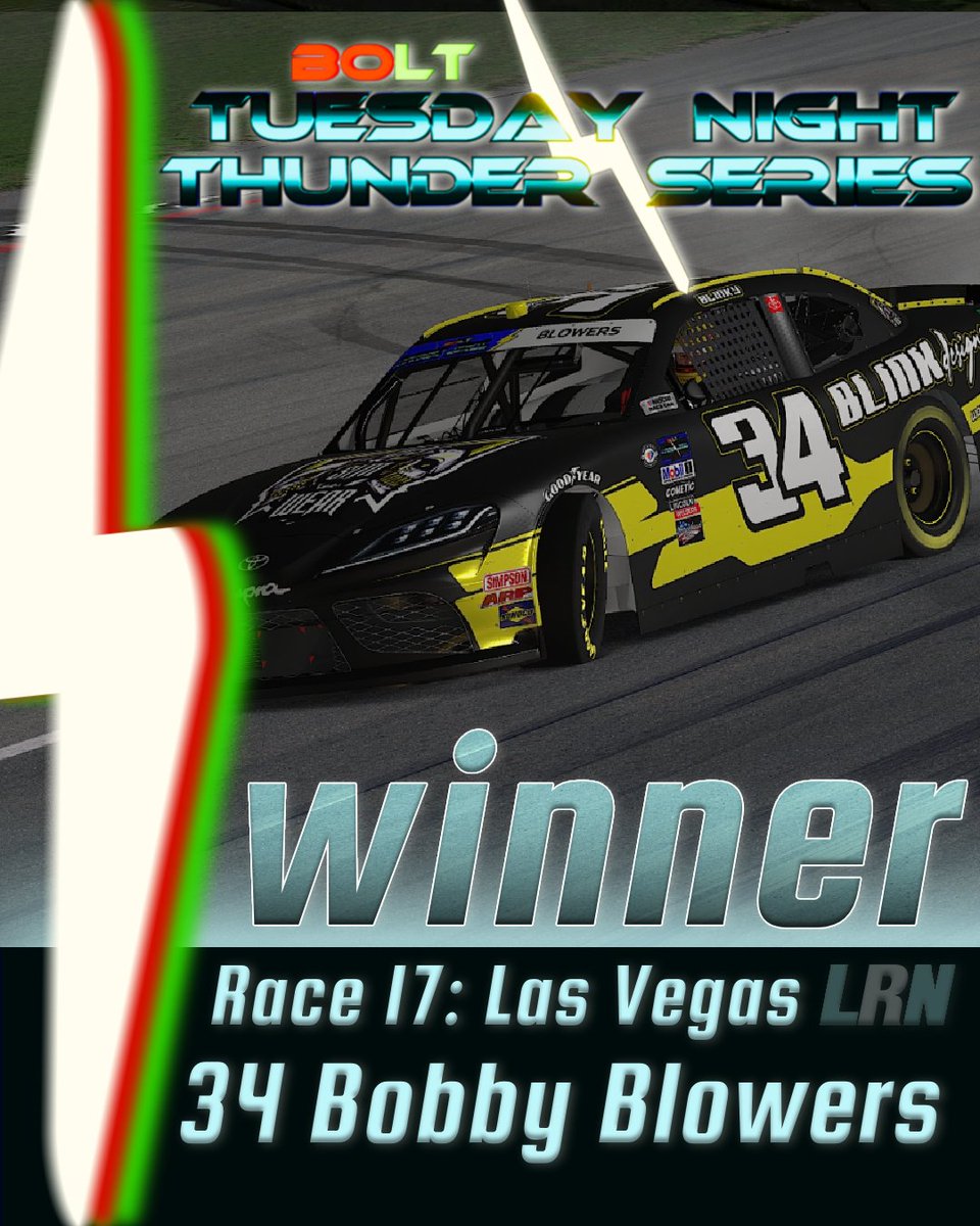 Bobby Blowers picked up the win last night @ Las Vegas! He now has a 4-point lead heading into the finale at Leagcy Atlanta next week!