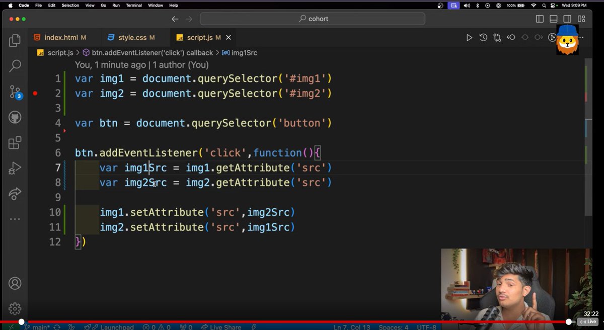 isha_singh06's tweet image. 💻✨#Day44 | #class44 of My JavaScript DOM Journey! ✨💻

Today's class was all about DOM events—the magic behind interactive web pages! 🚀

 🔹 getAttribute &amp;amp; setAttribute 
 🔹 Creating Events 
 🔹 Keyboard Events ⌨️
 🔹 Scroll Events 🖱️
 🔹 Click &amp;amp; Wheel Events  🎡