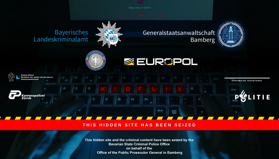 Today EUROPOL announced the takedown of a large and prolific CSAM (Child Sexual Abuse Material) website known online as "Kidflix" — a reference to Netflix.

Over 35 countries were involved in the operation which was lead by the State Criminal Police of Bavaria (Bayerisches