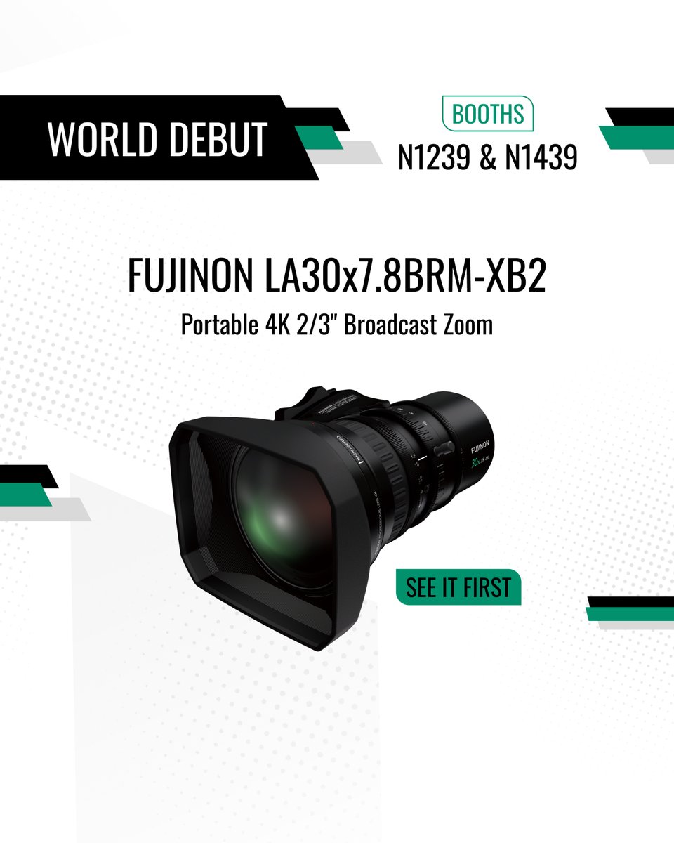 FUJINON Lenses (@fujinonlenses) on Twitter photo Join us at #NABShow, booths N1239 & N1439!
🎥 Get hands-on with NEW, latest & greatest gear
🔧Join us at <a href="/CineCentral/">Cine Central</a> to learn from Funicular Goats & master camera builds w/<a href="/FujifilmX_US/">FUJIFILM X/GFX USA</a>
☕Enjoy a hot beverage at our booth café
👉Register for FREE Exhibits Pass w/code NS4334 Join us at #NABShow, booths N1239 & N1439!
🎥 Get hands-on with NEW, latest & greatest gear
🔧Join us at <a href="/CineCentral/">Cine Central</a> to learn from Funicular Goats & master camera builds w/<a href="/FujifilmX_US/">FUJIFILM X/GFX USA</a>
☕Enjoy a hot beverage at our booth café
👉Register for FREE Exhibits Pass w/code NS4334
