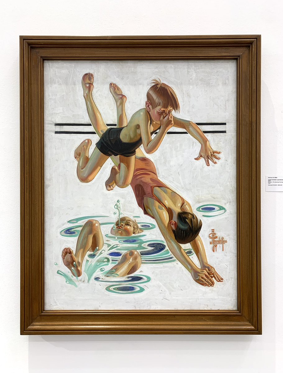 neptuniite's tweet image. We have some beautiful leyendecker originals at work today!!