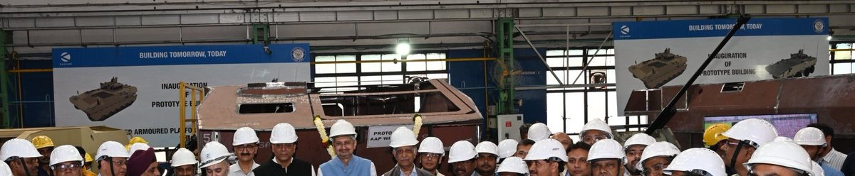 ⚡️Metal cutting ceremony of Advanced Armoured Platforms (AAP) - Wheeled &amp; Tracked was done by Dr Kamat Secretary DDR&amp;D and Chairman DRDO today at Pune premises of DcPP <a href="/tataadvanced/">Tata Advanced Systems Limited</a> and <a href="/BharatForgeLtd/">Bharat Forge Ltd</a>
Roll out planned by October 2025 (1/2)