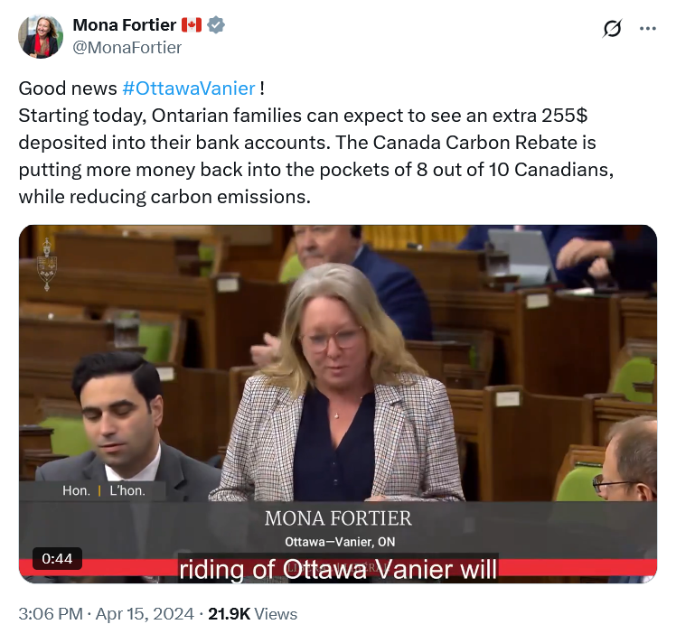 Same person 1 year apart.

April 2024: Paying the carbon tax puts more money in your pocket!

April 2025: Eliminating the carbon tax puts more money in your pocket!

It's Schrödinger's Tax!