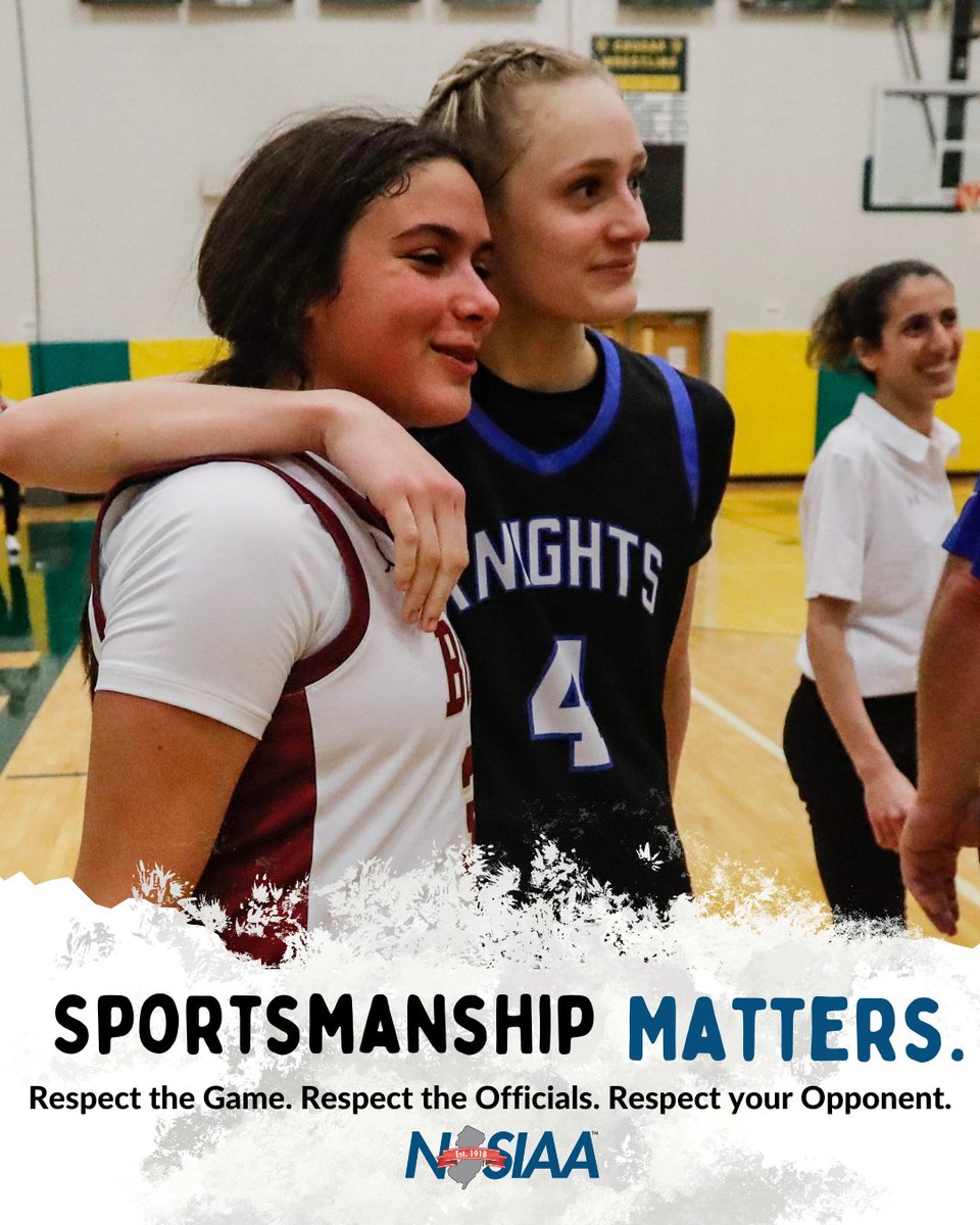 Sportsmanship Matters. NJSIAA applauds its student-athletes for their awesome displays of sportsmanship during the winter sports season.
