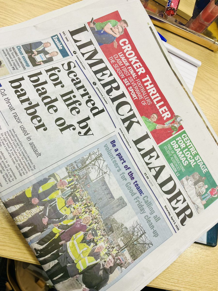 Faye Dorgan (@dorgan_faye) on Twitter photo Jam-packed <a href="/Limerick_Leader/">Limerick Leader / Limerick Live</a> out today with something to suit everyone's taste this sunny Wednesday 🍦☀️
Pick up a copy in-store or check out our epaper here online 👉 epaper.limerickleader.ie
#buyapaper Jam-packed <a href="/Limerick_Leader/">Limerick Leader / Limerick Live</a> out today with something to suit everyone's taste this sunny Wednesday 🍦☀️
Pick up a copy in-store or check out our epaper here online 👉 epaper.limerickleader.ie
#buyapaper