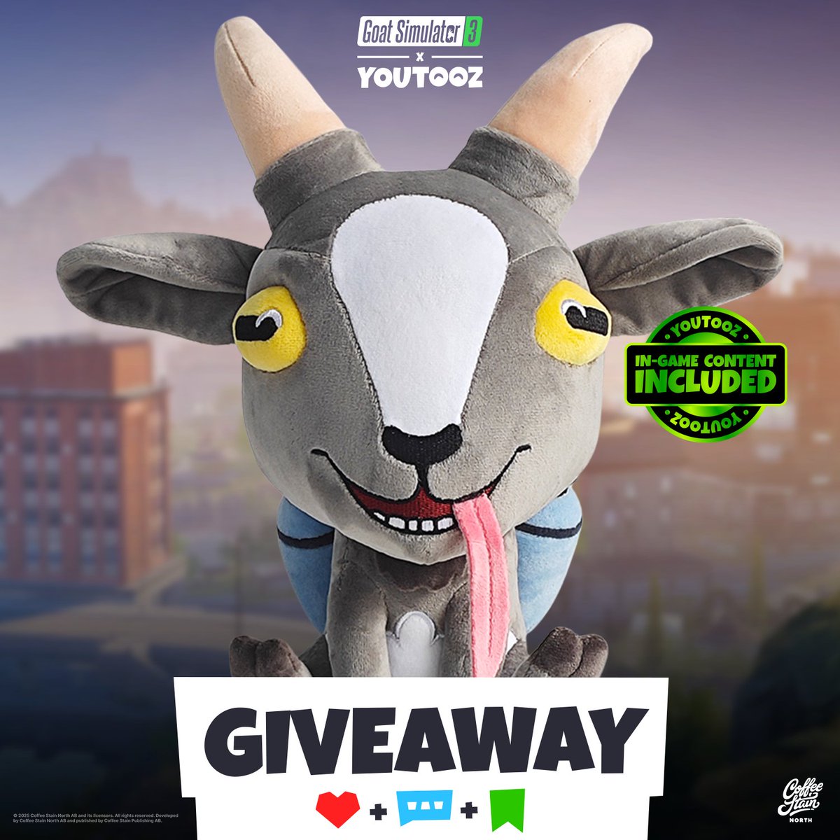 One of the hottest news from our Goat Direct was def this plushie from <a href="/youtooz/">youtooz</a>. Anyone up for a giveaway or what?😏 
<a href="/youtooz/">youtooz</a> will pick 3 winners who will get a plushie and a key to GS3. To enter the giveaway, you need to like and repost this and follow both them and us.