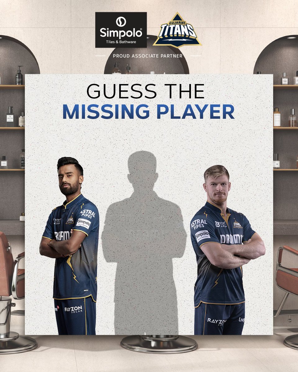 Think you know who this star player is? Drop your answer in the comments and stand a chance to win something exciting! 

How to enter:
✅ Follow @simpolotilesandbathware
✅ Tag 2 friends in the comments 

5 lucky winners will be rewarded!

#Simpolo #GujaratTitans #aavade
