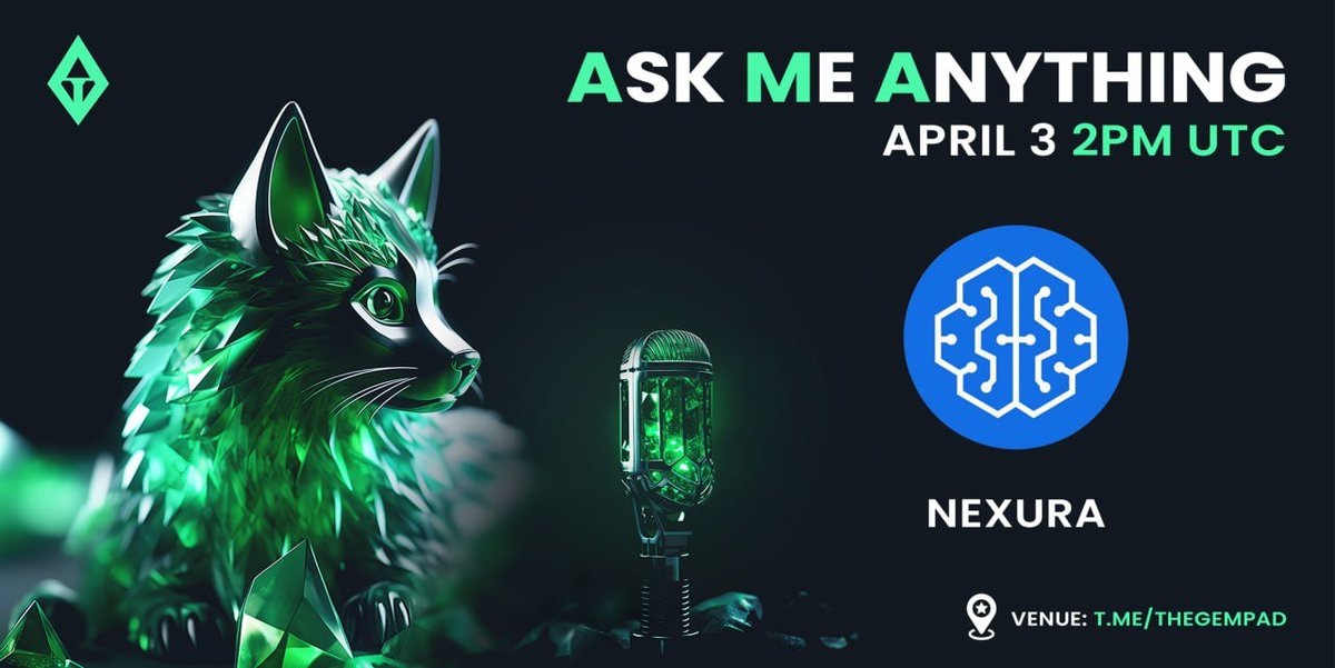 gempad_app's tweet photo. 💎 NEXURA CHAIN AMA ANNOUNCEMENT 💎

We're proud to announce the AMA with @NexurachainAI.

The AMA is taking place tomorrow at 2pm UTC! 🕗

🎙 Venue: https://t.co/V5vFWYXubo

✅ Presale link: https://t.co/Ihag83NHuJ

🎁  AMA Giveaway 🎁
2x25 USDT for best questions 
2x25 USDT for random listeners