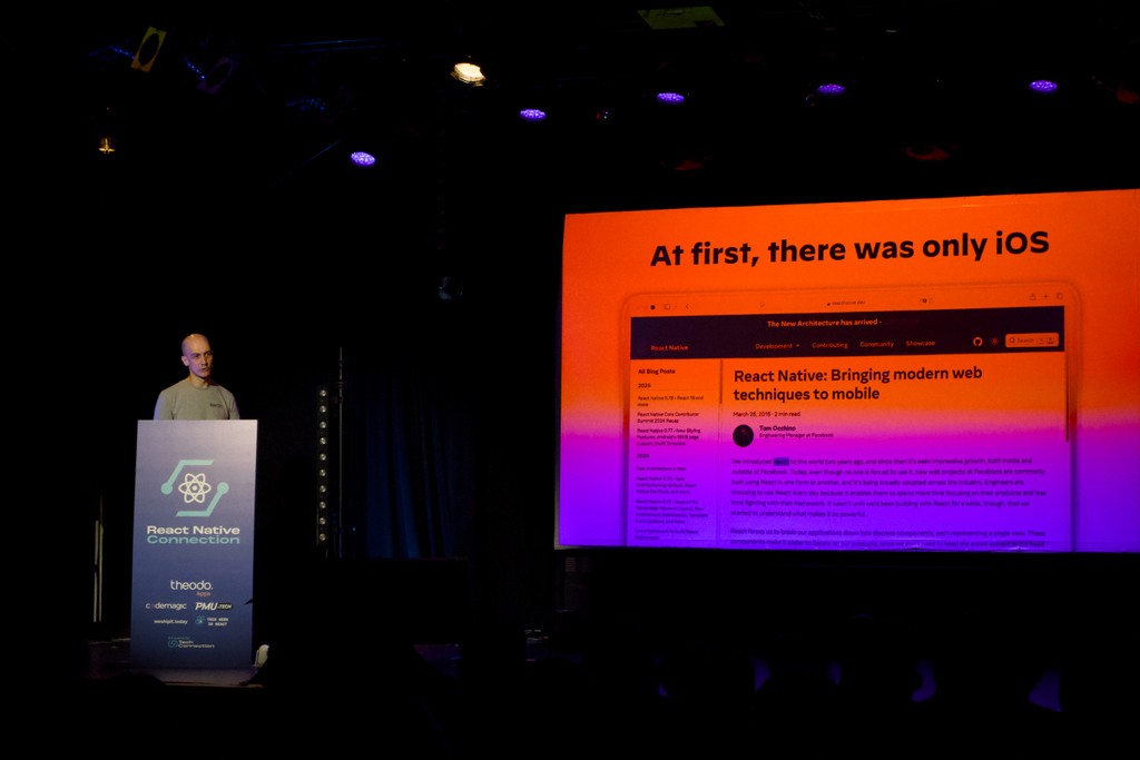 React Native Connection (@reactnativeconn) on Twitter photo How did the saying go? “APIs are like diamonds: they don’t come for free.”? Whatever,<a href="/zoontek/">Mathieu A.</a> enlightening the audience on the importance and pitfalls of API Design. How did the saying go? “APIs are like diamonds: they don’t come for free.”? Whatever,<a href="/zoontek/">Mathieu A.</a> enlightening the audience on the importance and pitfalls of API Design.