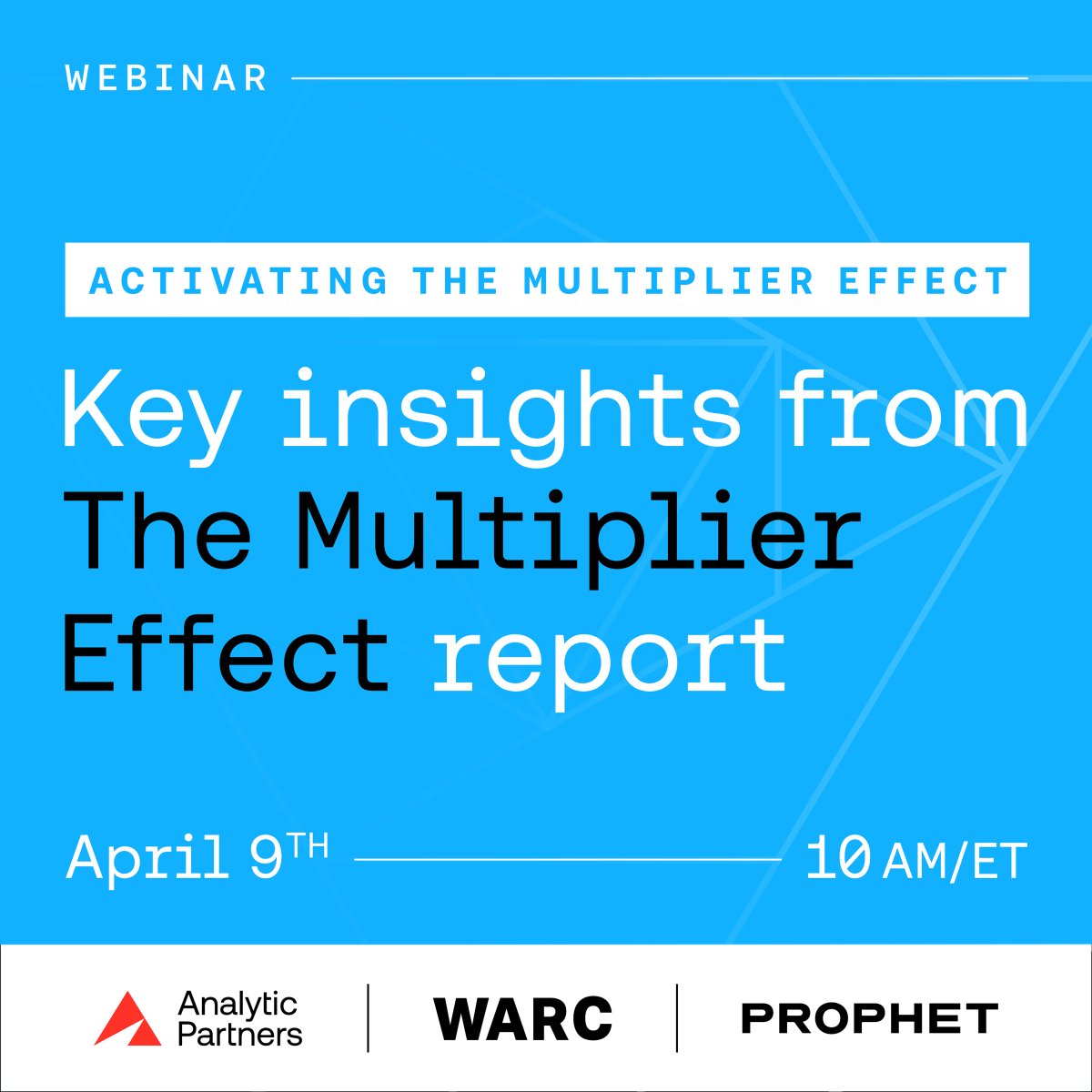 Why is The Multiplier Effect a game-changer? 🤔
✅ Brand &amp; performance marketing work better together
✅ Companies balancing both see up to 3x higher ROI
✅ Data-driven measurement reveals true impact
🎧 Learn more on the WARC Podcast, April 9, 10 am EST: hubs.la/Q03bjNRq0