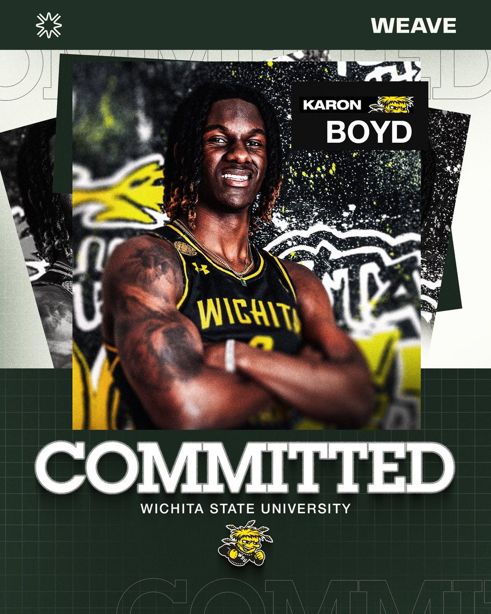 Together with Karon Boyd (<a href="/KaronBoydd/">Karon Boyd</a>), we are proud to announce his commitment to Wichita State. #WEAVE 🧶