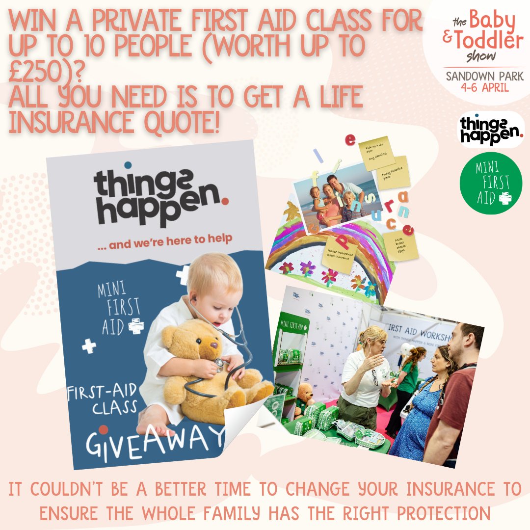 Baby & Toddler Show (@babyshows) on Twitter photo Don’t forget, we have <a href="/minifirstaid/">Barbara Kohler</a> joining us at Sandown Park on 4-6 April teaching life-saving baby and child first aid as part of our First Aid Workshops, sponsored by by @thingshappen_uk.
Save 40% with TWEET40 bit.ly/3DJC0vy Don’t forget, we have <a href="/minifirstaid/">Barbara Kohler</a> joining us at Sandown Park on 4-6 April teaching life-saving baby and child first aid as part of our First Aid Workshops, sponsored by by @thingshappen_uk.
Save 40% with TWEET40 bit.ly/3DJC0vy