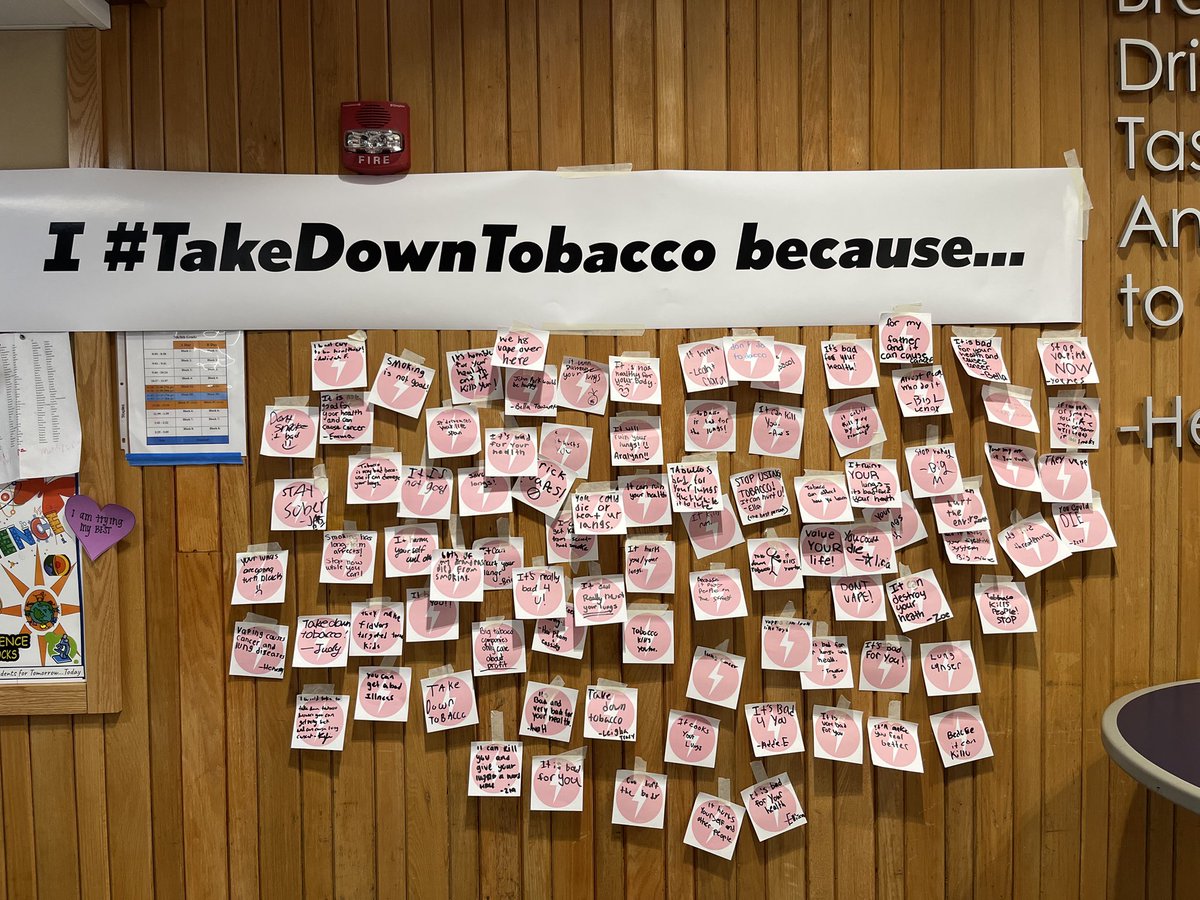April 1st was National Take Down Tobacco Day. CHM Reality Check Club members were peer advocates during lunch periods helping to spread what they have learned in Reality Check with the rest of their classmates on why it’s important to say no to tobacco use!
